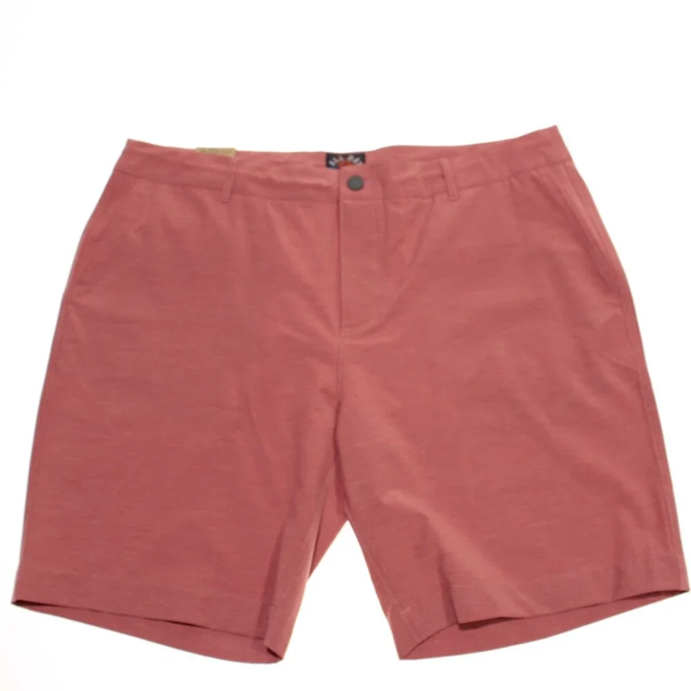 Faherty NWT Bermudas / Casual Shorts Size 38 US In Solid Red Polyester Blend